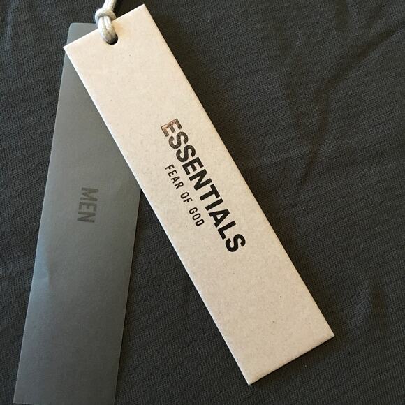 NWT Fear of God Essentials Off-Black T-Shirt - Men's X-small - Picture 7 of 9